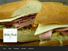 Tablet Screenshot of betterfoodsdeli.com